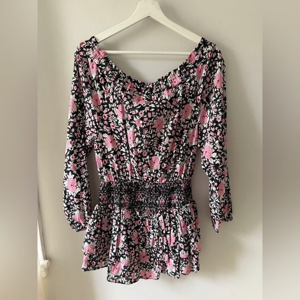 LoveShackFancy Netra Raspberry Spice Latte Mini Dress - Picture 4 of 7
